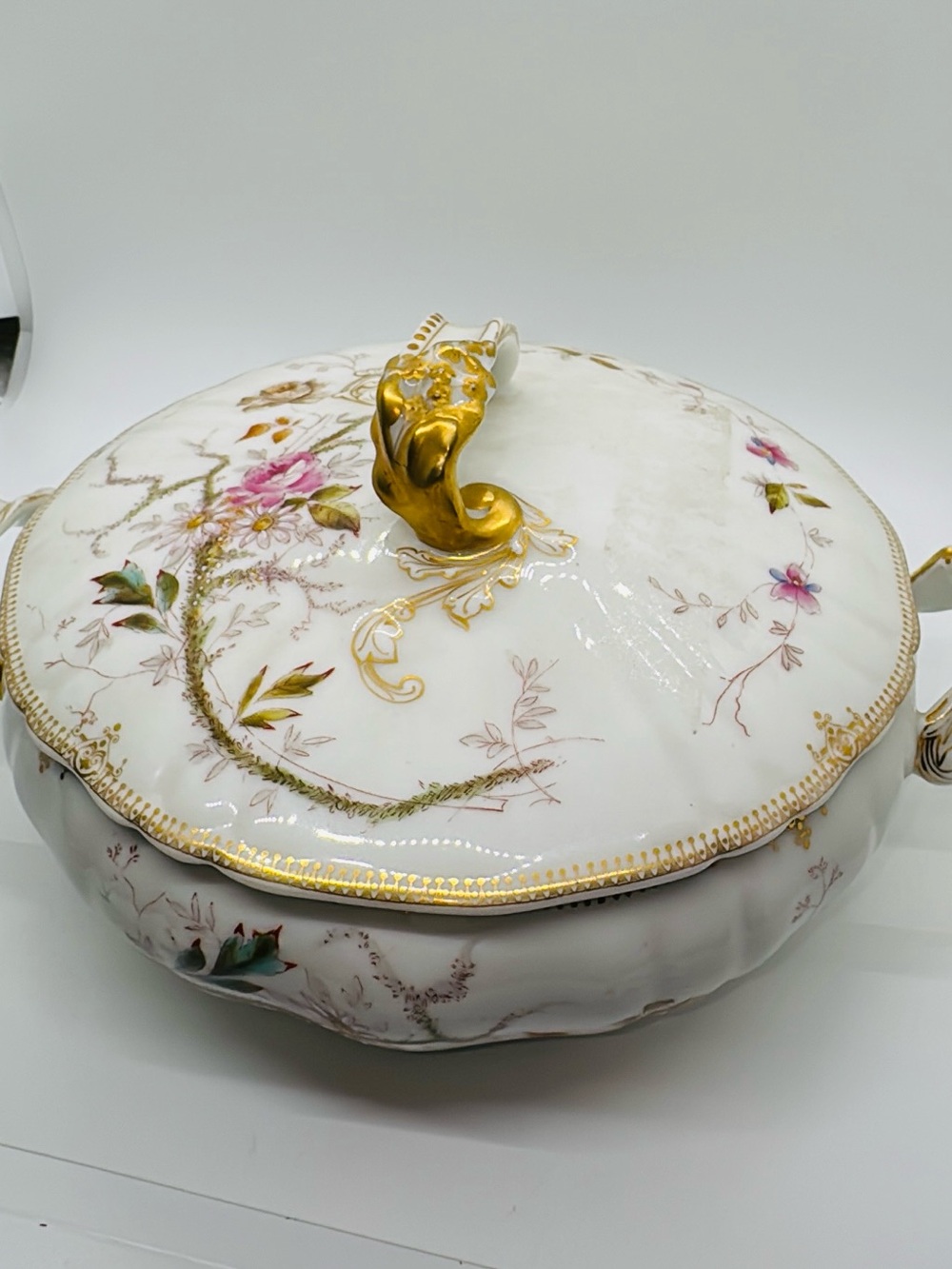 O. Gutherz Limoges Antique Soup Toureen. 1880’s-1890’s.